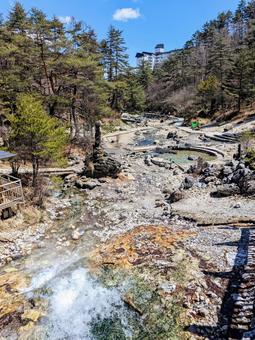 草津温泉　西の河原公園 草津温泉,西の河原,公園の写真素材