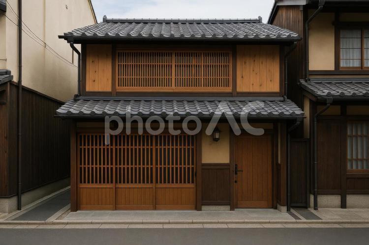 古民家風の新築町屋 新築,住宅,町屋の写真素材