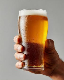 喉ごしが良さそうなビールのポートレート 喉ごしが良さそうなビールのポートレートの写真