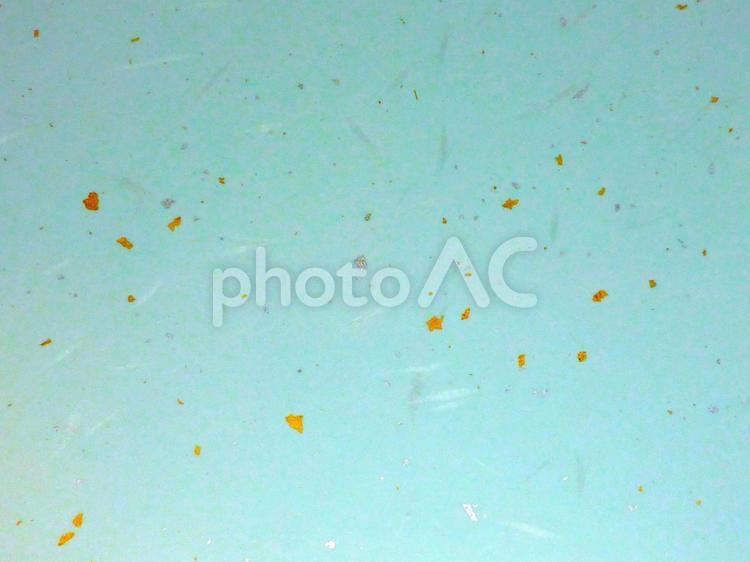 金銀箔入りの和紙②　水色 和紙,金箔,銀箔の写真素材