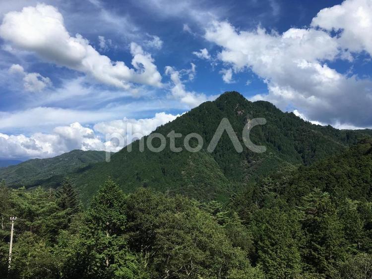 威風堂々アルプス 山,森,風景の写真素材