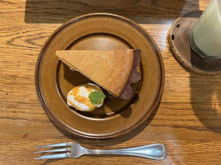 ケーキ カフェ,ケーキ,カフェタイムの写真素材