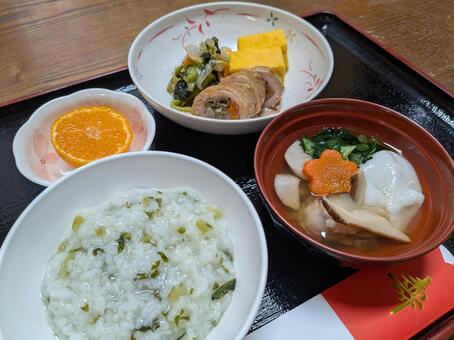 お雑煮　高齢者用 お雑煮,雑煮,料理の写真素材