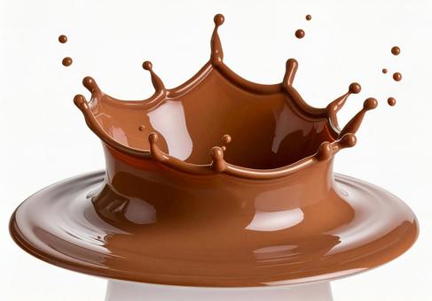 チョコレートのミルククラウン チョコレートのミルククラウンの写真