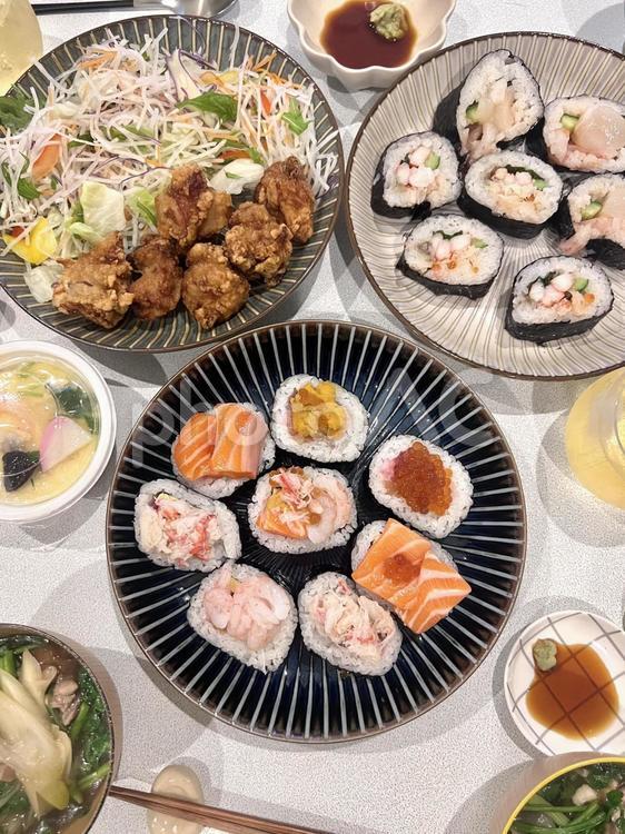 恵方巻き　節分　パーティー 恵方巻き,パーティー,節分の写真素材