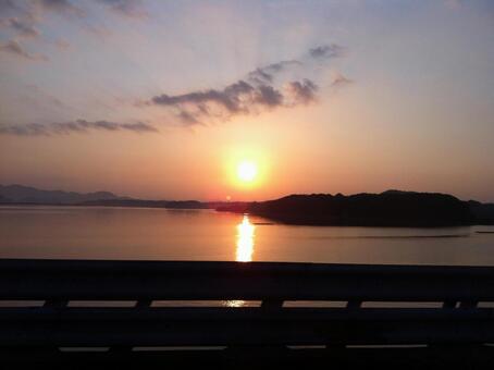 夕日 夕日の写真