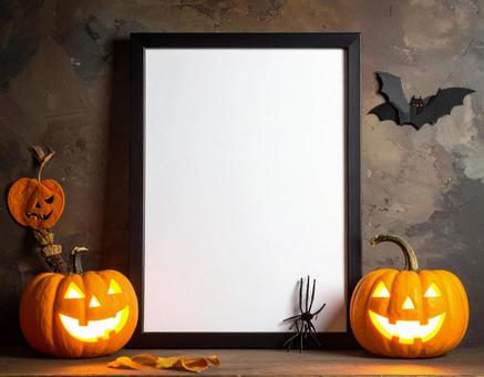 ハロウィンの不気味なフレーム ハロウィンの不気味なフレームの写真