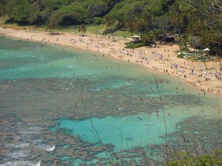 ハナウマ湾(ハワイ) ハナウマ湾(ハワイ) ハナウマ湾,ハナウマベイ,ハワイの写真素材
