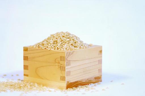 Brown rice (measure box)①, JPG