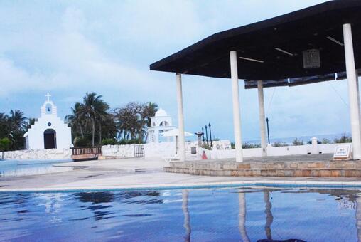 Photo, a swimming pool, southern country, sea, 