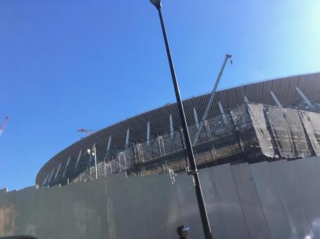 New National Stadium, sky, surroundings, city, JPG