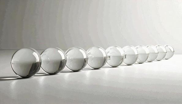 ガラスのビー玉の写真