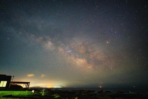 南房総伊戸から見た天の川 南房総伊戸から見た天の川の写真