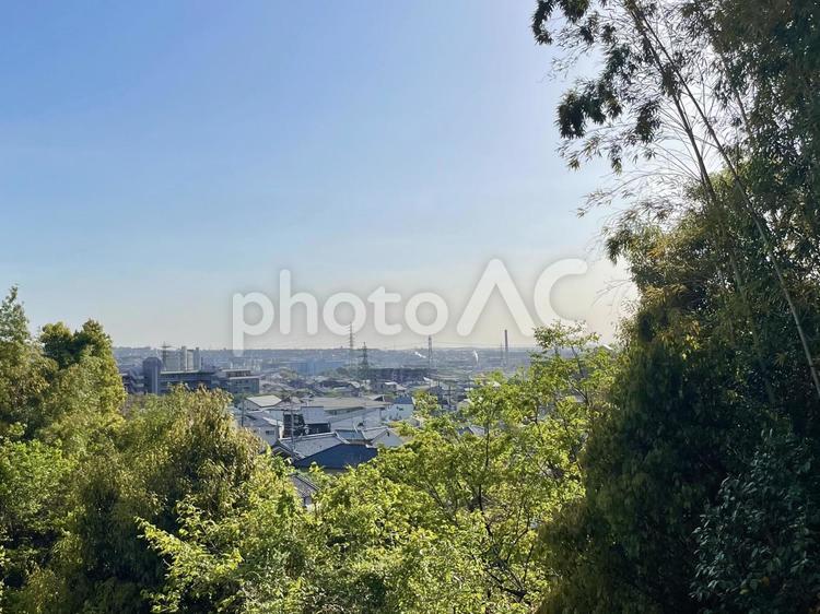 宇治市街地を望む 宇治市,宇治,郊外の写真素材