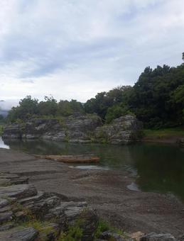 河岸 河岸,船,川の写真素材