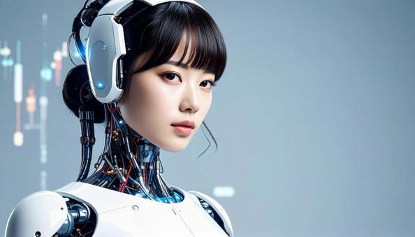 美しい女性型サイボーグ(日本人) 美しい女性型サイボーグ(日本人)の写真