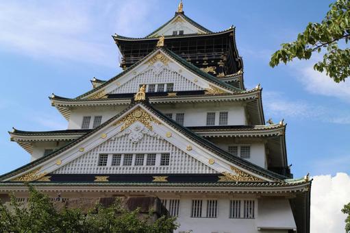 大阪城1 大阪城1 大阪城,大坂城,城址の写真素材