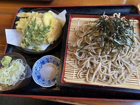 そばと天ぷら そばと天ぷら そば,天ぷら,蕎麦の写真素材