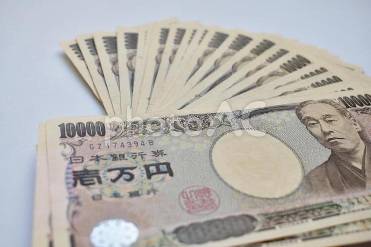 近くの一万円 一万円札,札束,お小遣いの写真素材