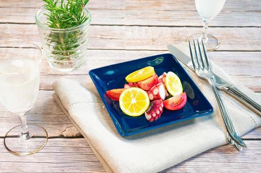 前菜～マリネ・カトラリー・グラス～ オードブル,アペタイザー,パーティーの写真素材