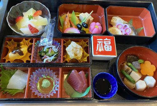 お正月幕の内弁当 お正月幕の内弁当 正月幕の内弁当,幕の内弁当,正月の写真素材