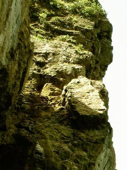 Photo, three sections of caves, cave, rock, 