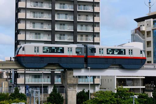 モノレール モノレール ゆいレール,モノレール,鉄道の写真素材