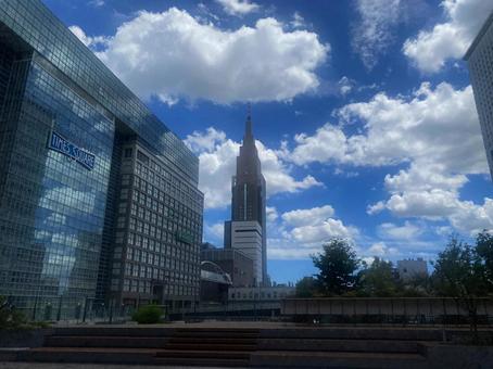Photo, shinjuku, urban landscape, skyscraper, 
