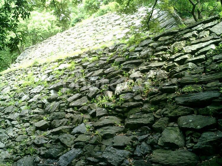 和歌山城南の丸の石垣 和歌山城の写真素材