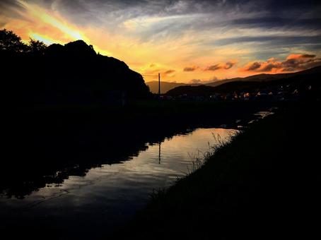 夕焼け空 夕焼け空の写真