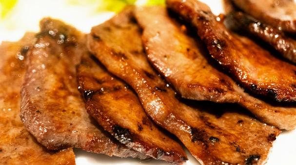 牛タン 牛タン 牛タン焼き,牛タン,タン塩の写真素材