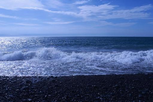 三保の松原海岸 三保の松原海岸,清水海岸,海の写真素材