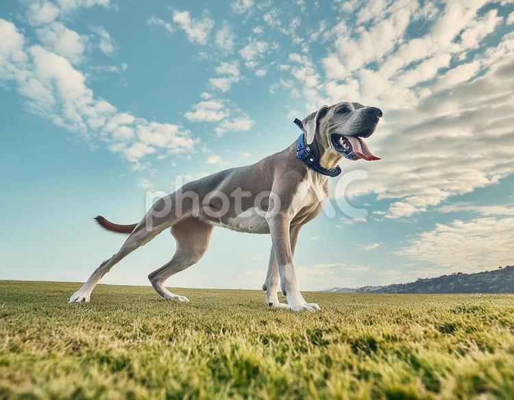 大型犬 グレートデーン,犬,大型犬の写真素材