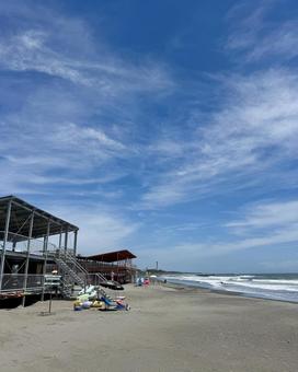 静岡県牧之原市、夏の静波海水浴場 静岡県牧之原市、夏の静波海水浴場 海,ビーチ,海辺の写真素材