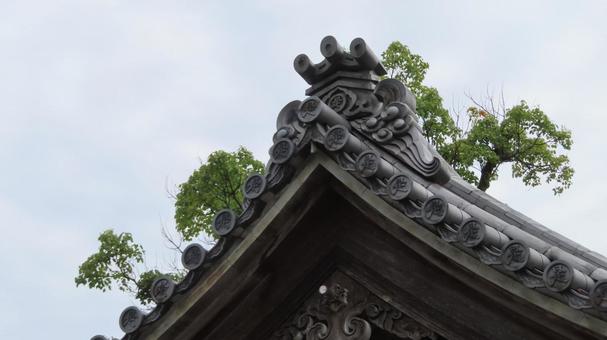 龍海院 是之字寺 境内の風景 屋根瓦 龍海院 是之字寺 境内の風景 屋根瓦の写真