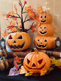 ハロウィン ハロウィン,かぼちゃ,おばけの写真素材