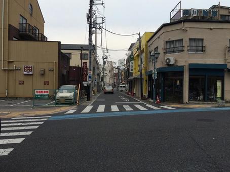 宇都宮県道35号線といづも通りの交差点 いづも通り,栃木,県道の写真素材