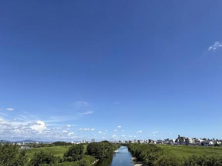 夏の青空_2 夏の青空_2 空,青空,晴れの写真素材