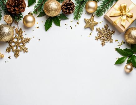 クリスマス感のあるテキストスペースの素材 クリスマス感のあるテキストスペースの素材の写真