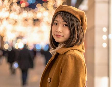 イルミネーションと彼女 イルミネーションと彼女の写真