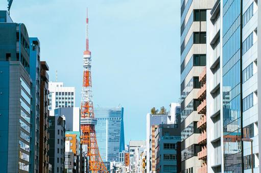 札の辻からの東京の都市風景 札の辻からの東京の都市風景 東京,札の辻,都市風景の写真素材
