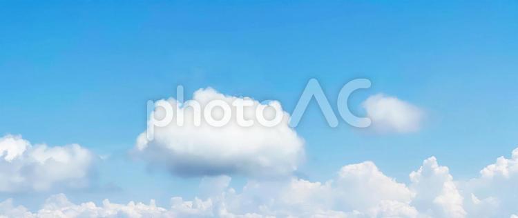 爽やかな夏の青空と雲 空,青空,晴れの写真素材