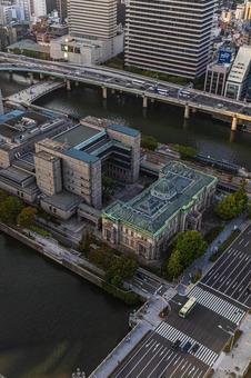 都市景観 都市景観 ステーションワン,淀屋橋,大阪の写真素材