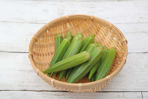 オクラ オクラ,食用果実,野菜の写真素材