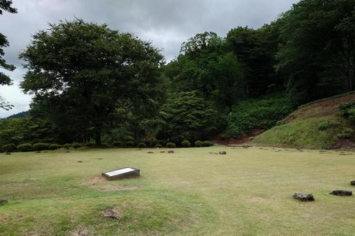 福井県-一乗谷朝倉氏遺跡-中の御殿跡 福井県-一乗谷朝倉氏遺跡-中の御殿跡 一乗谷,朝倉氏遺跡,中の御殿跡の写真素材