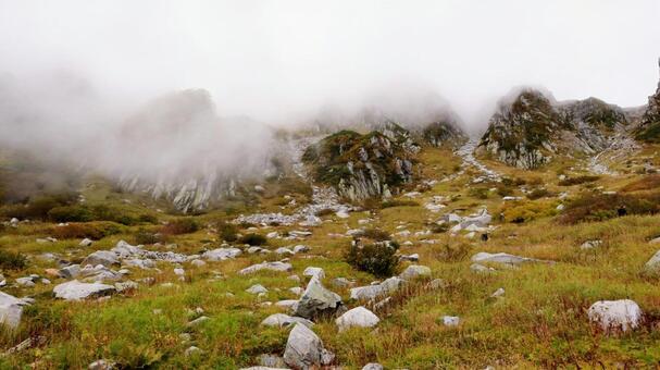 千畳敷カール 千畳敷カール,駒ヶ岳,山岳風景の写真素材