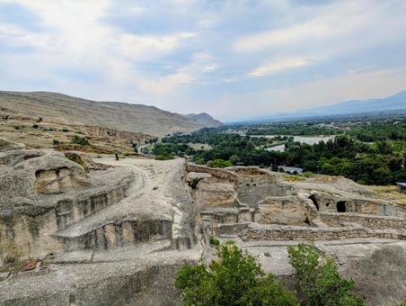 ウプリスツィヘ洞窟住居群 ウプリスツィへ,洞窟住居,岩場の写真素材