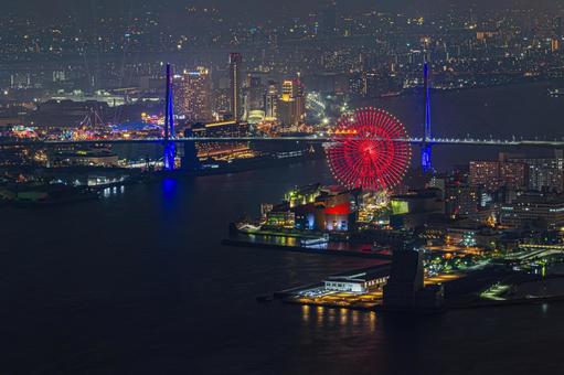 都市夜景 都市夜景の写真