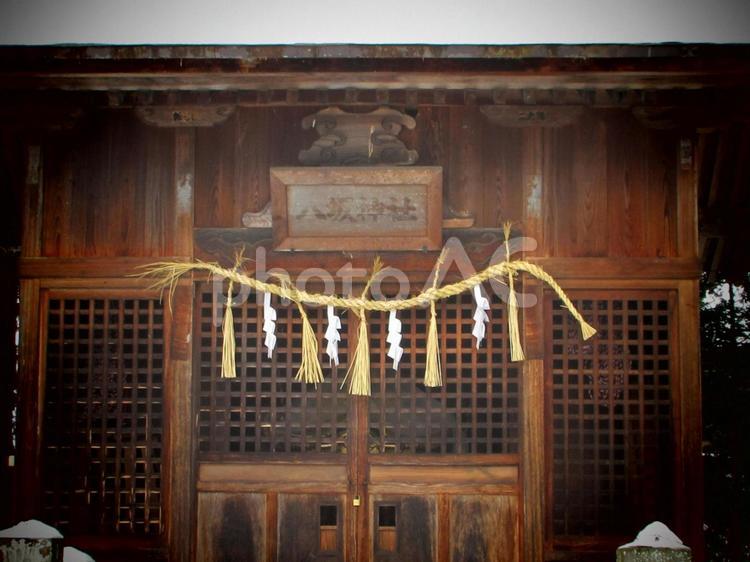 長野県-若一王子神社-八坂神社-近景 若一王子神社,神社,神仏習合の写真素材