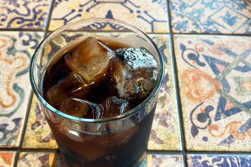 アイスコーヒー アイスコーヒー アイスコーヒー,珈琲,冷たいの写真素材